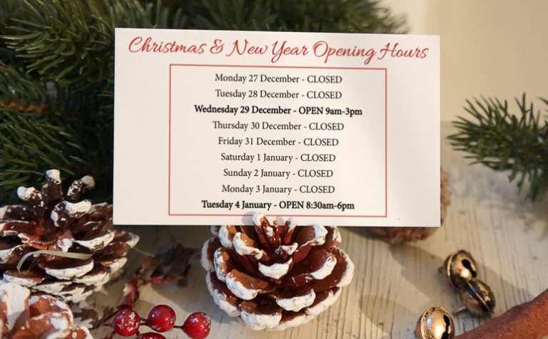 christmas opening hours at PHP